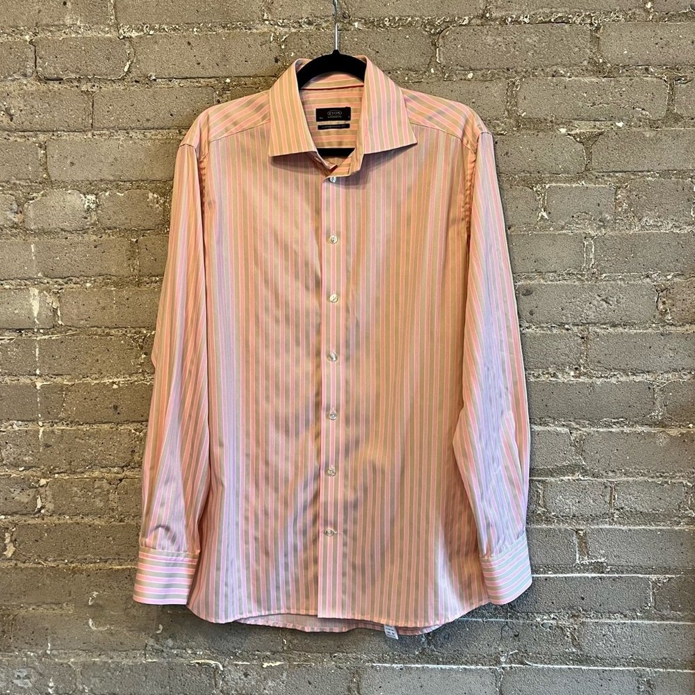 Eton Ganghester 1928 Contemporary Fit Shirt - Size 16.5/ 42